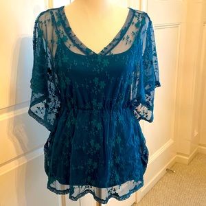 NWT Sundance Marina Lace Blouse Size M
